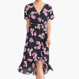 J. Crew Navy Blue Floral Flowy Dress Tags On